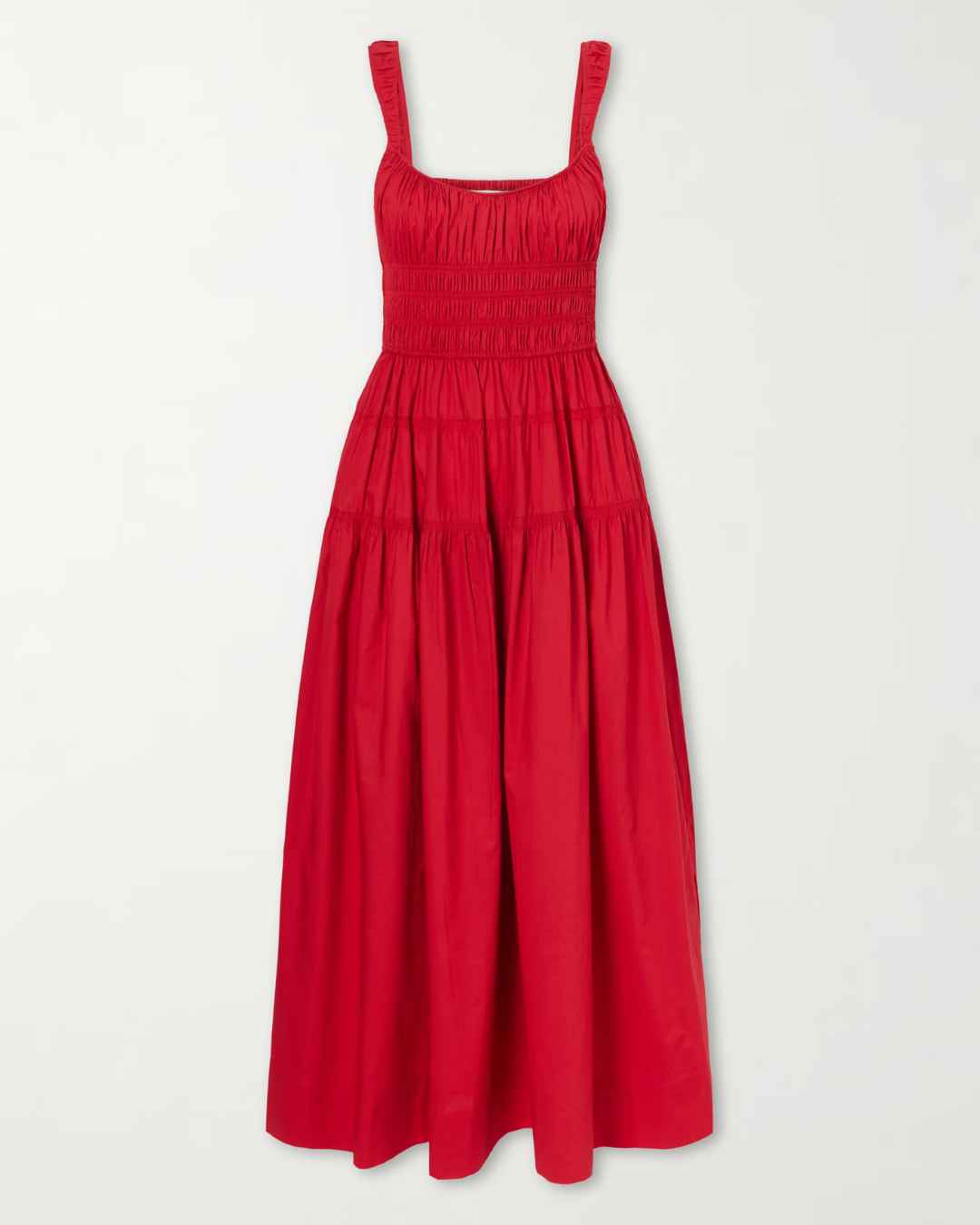 DÔEN Organic cotton-poplin midi dress