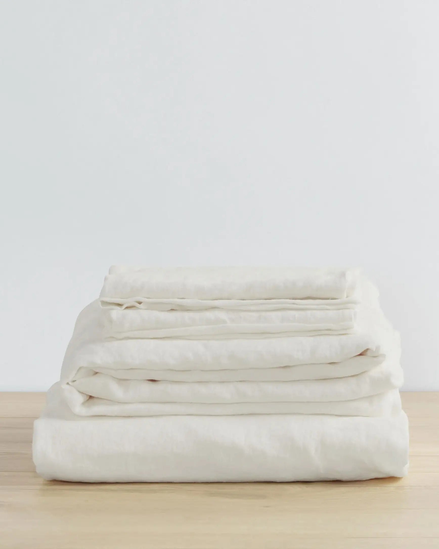 CULTIVER Linen Sheet Set - Ivory