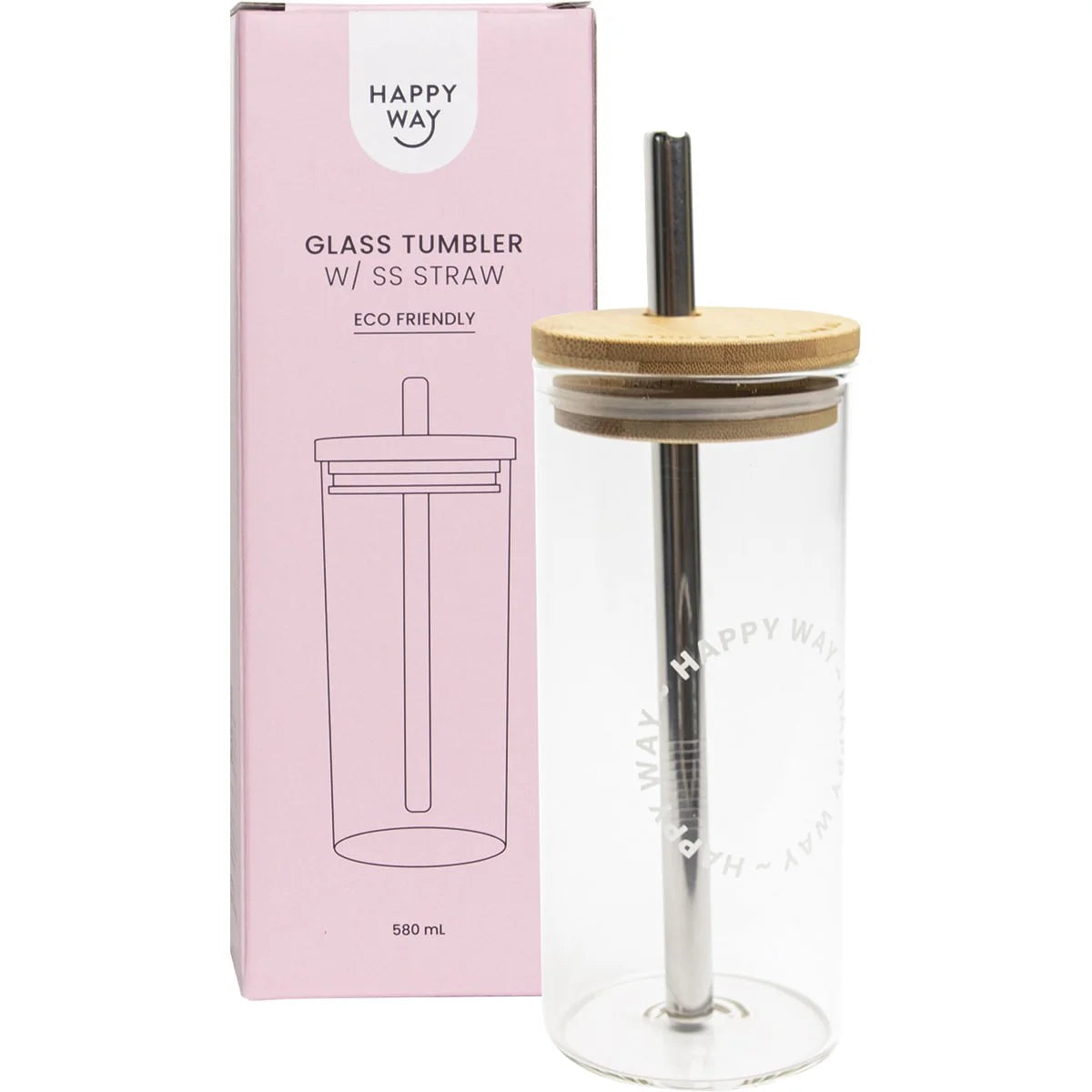 HAPPY WAY Glass Tumbler