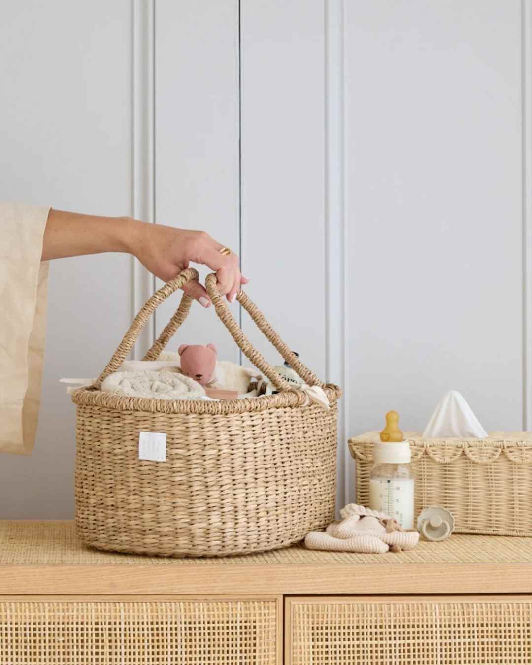 BEBE BASK Artisan Made Nappy Caddy