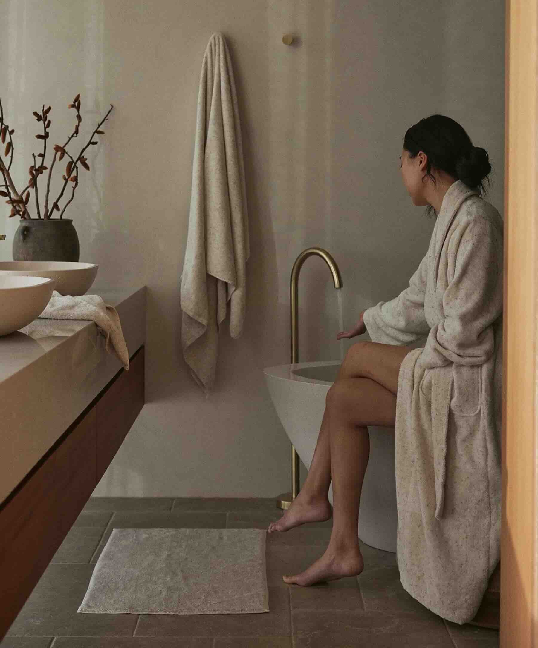 CULTIVER Cotton Robe