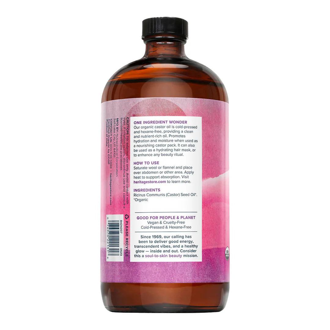 HERITAGE STORE Organic Castor Oil